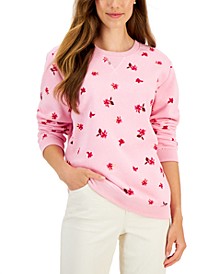Women's Ribbed-Edge Sweatshirt, Created for Macy's