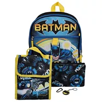Bioworld Batman Backpack 5 Piece Set Deals