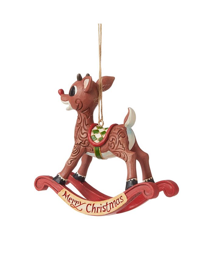 Jim Shore Rudolph as Rocking Horse Ornament Macy s