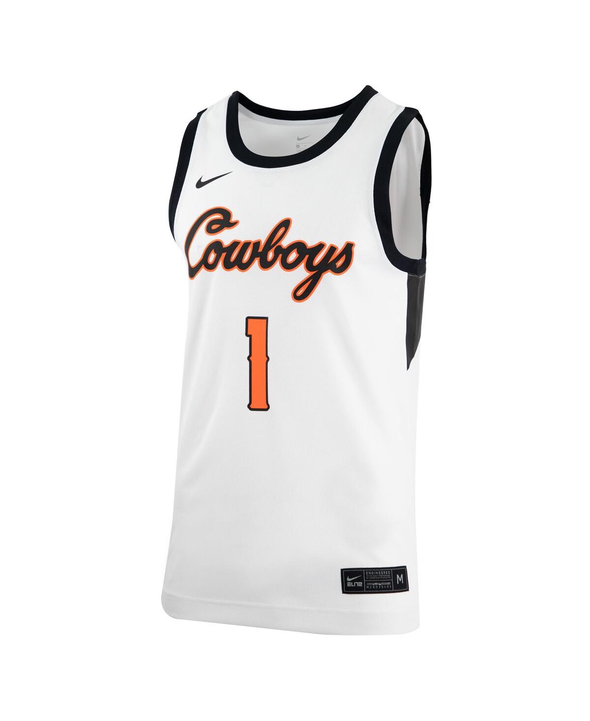 Men's NikeOklahoma State Cowboys Retro Replica Basketball Jersey - White