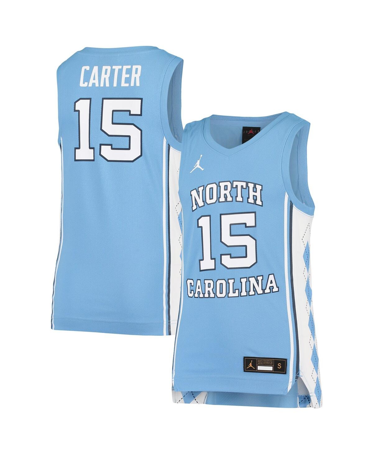 Big Boys Jordan Vince CarterNorth Carolina Tar Heels Team Replica Basketball Jersey - Carolina Blue