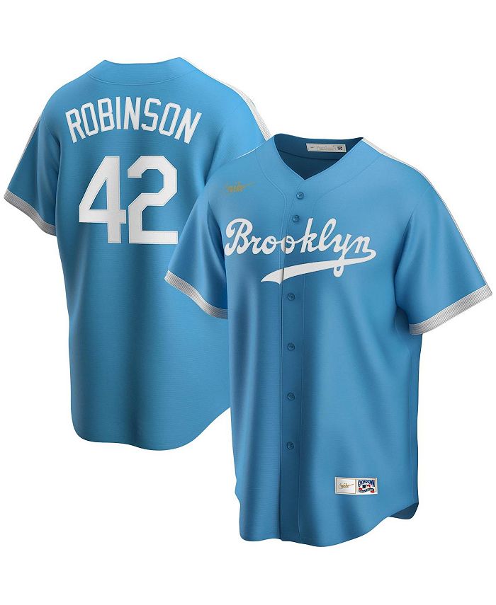 Nike Men's Jackie Robinson Light Blue Brooklyn Dodgers Alternate  Cooperstown Collection Player Jersey - Macy's