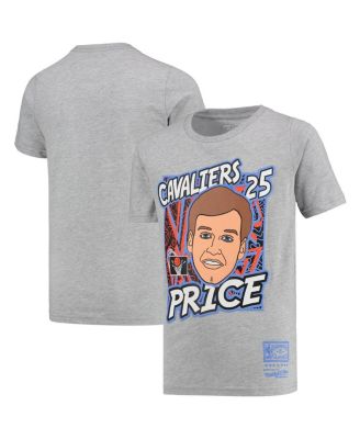 Big Boys and Girls Mark Price Gray Cleveland Cavaliers Hardwood Classics King Of The Court Player T-shirt