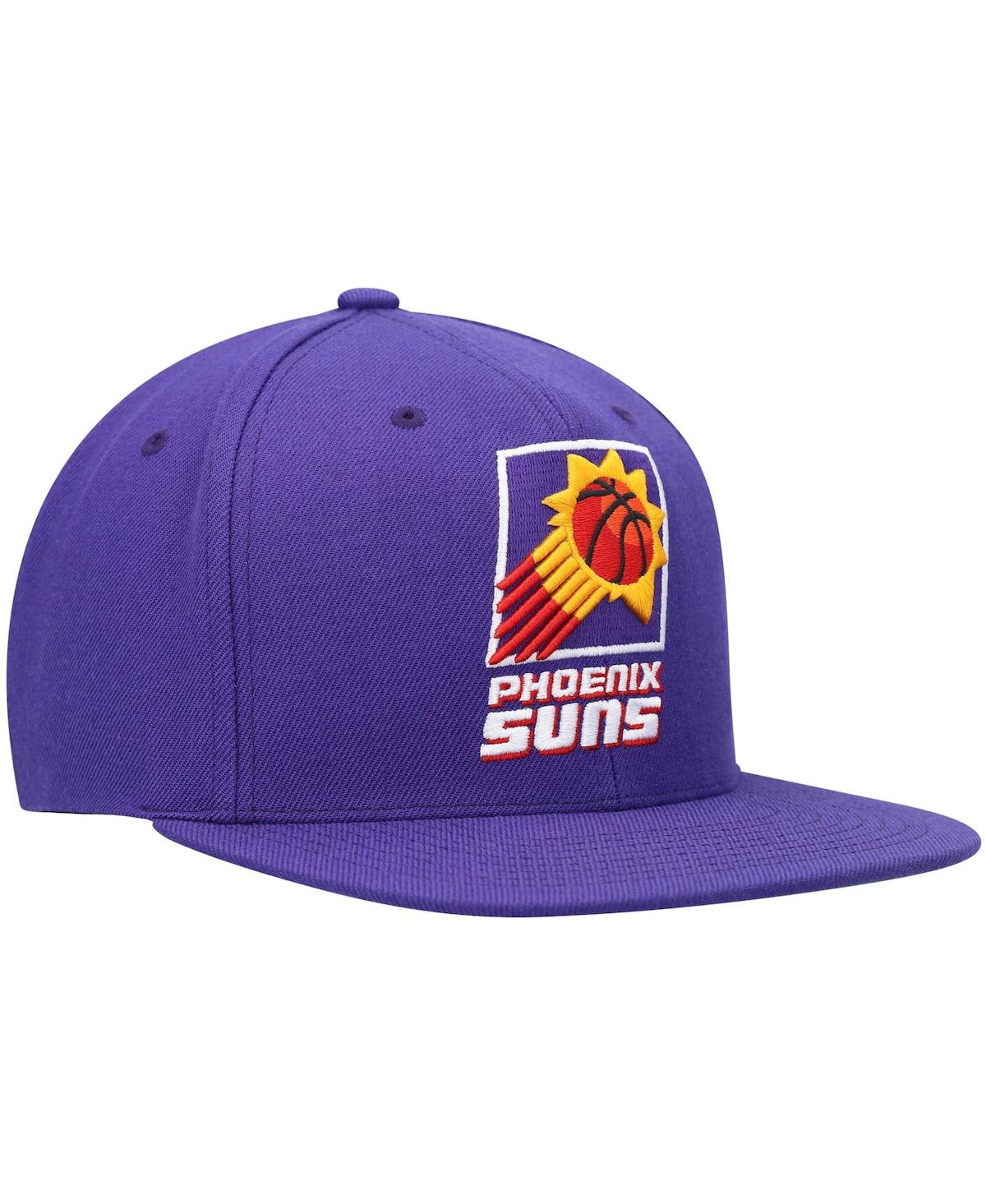 Shop Mitchell & Ness Men's  Purple Phoenix Suns Hardwood Classics Team Ground 2.0 Snapback Hat
