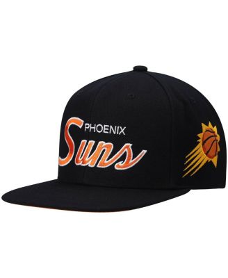 Men's Black Phoenix Suns Hardwood Classics Script 2.0 Snapback Hat