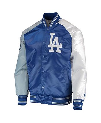 Starter Men's Royal, Gray Los Angeles Dodgers Reliever Varsity Satin Raglan  Full-Snap Jacket - Macy's