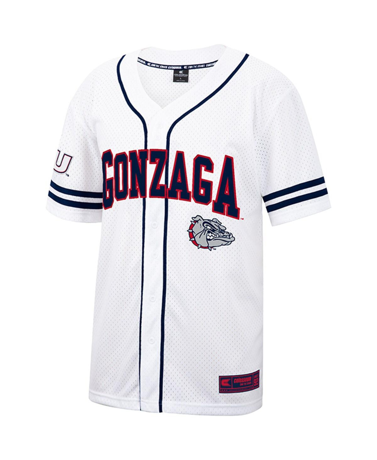 Men's Colosseumand Navy Gonzaga Bulldogs Free Spirited Baseball Jersey - White, Navy