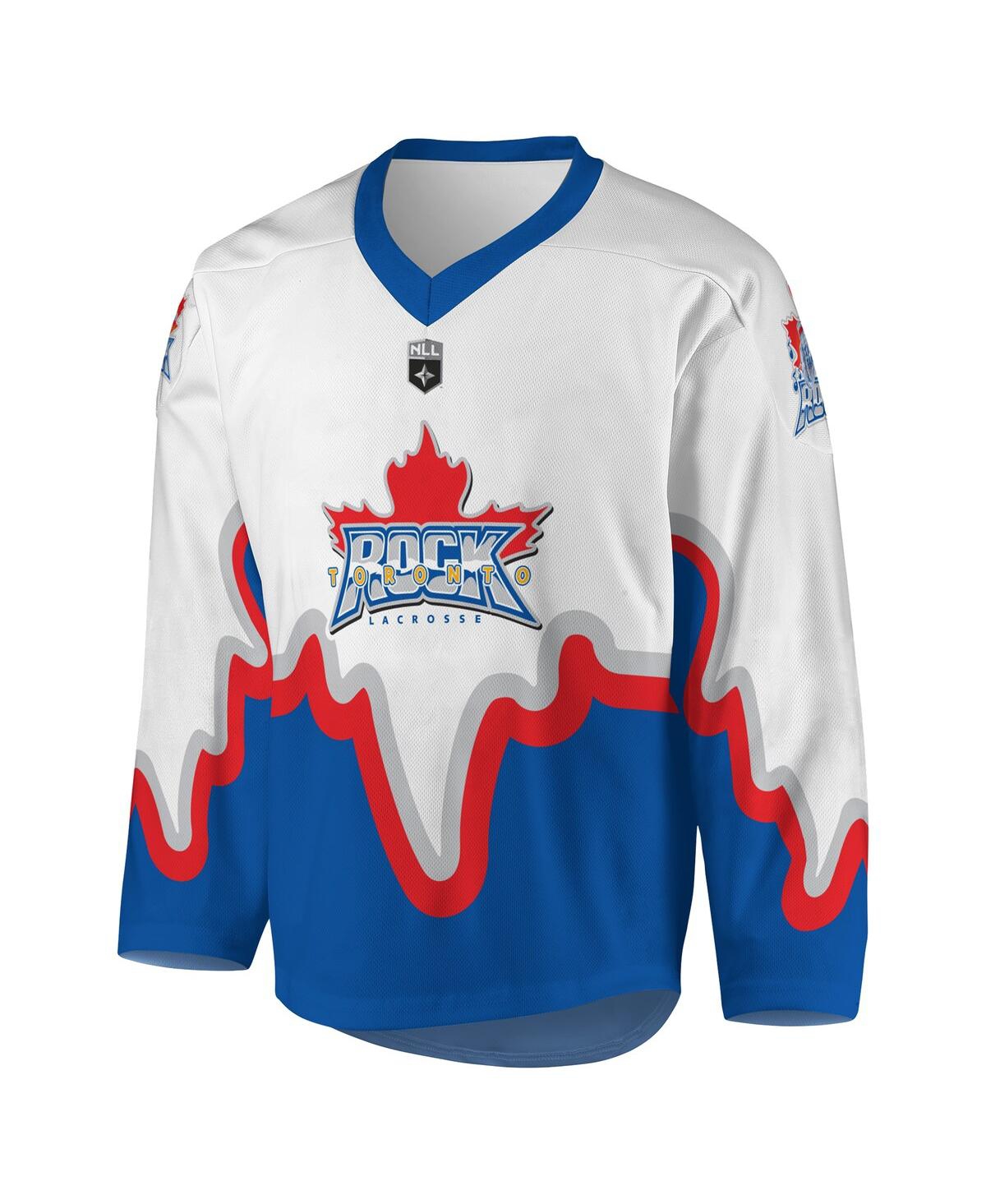 Men'sand Royal Toronto Rock Replica Jersey - White, Royal