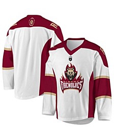 Men's White Albany FireWolves Sublimated Replica Jersey