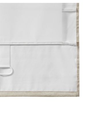 Printed Faux Silk Light Filtering Roman Shade, Room Darkening Single Panel for Bedroom, Lightweight Window Roman Shades For Living Room, Width 31 length 64 inches, Cordless Lift/Pull Ivory Window Panel