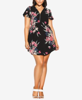 City Chic Trendy Plus Size Misty Zip 