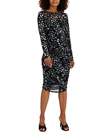 Women&apos;s Printed Mesh Dress&comma; Created for Macy&apos;s