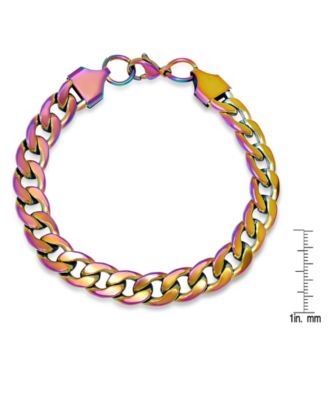 Men's Ion Plating Stainless Steel Cuban Link Bracelet
