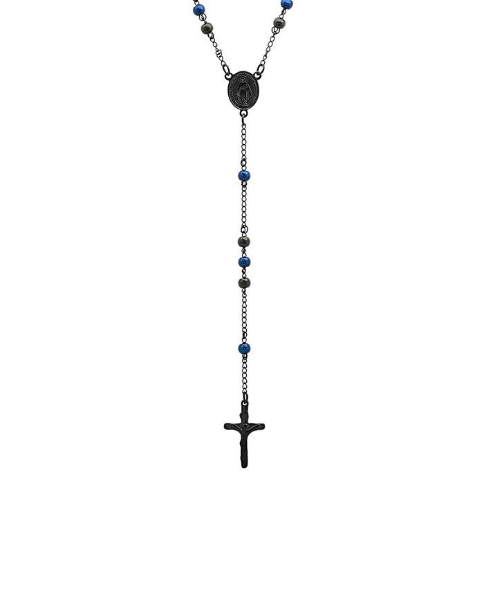 STEELTIME Men s Ion Plating Stainless Steel Rosary Necklace Macy s