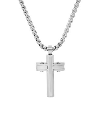 Men's Stainless Steel Cross Pendant