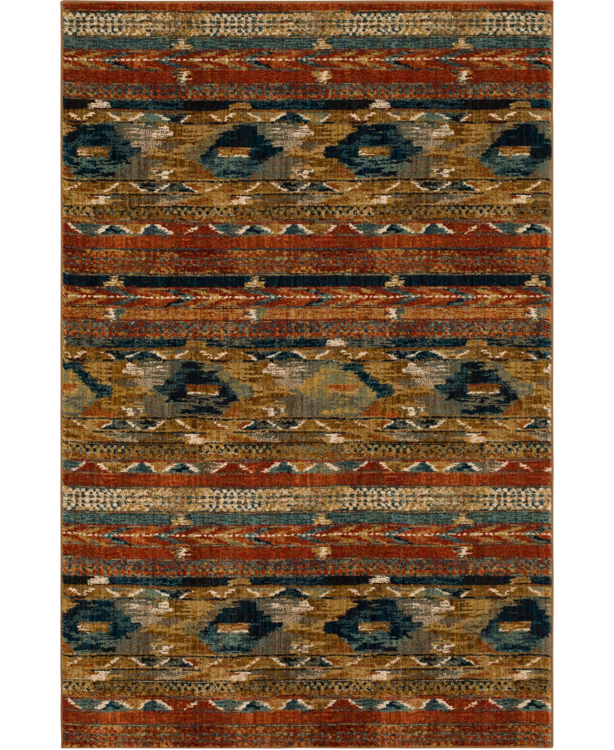 Karastan Spice Market Infused 12' X 15' Area Rug In Aquamarine