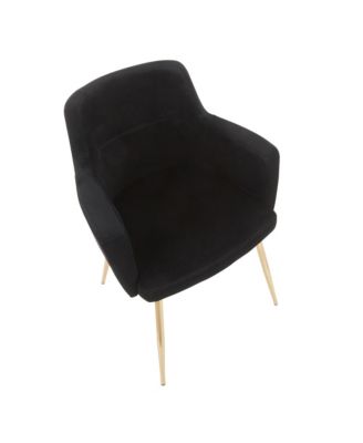 Andrew Contemporary Dining Accent Chair, 2 Piece Set