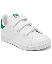 Little Kids Originals Stan Smith Primegreen Stay-Put Closure Casual Sneakers from Finish Line