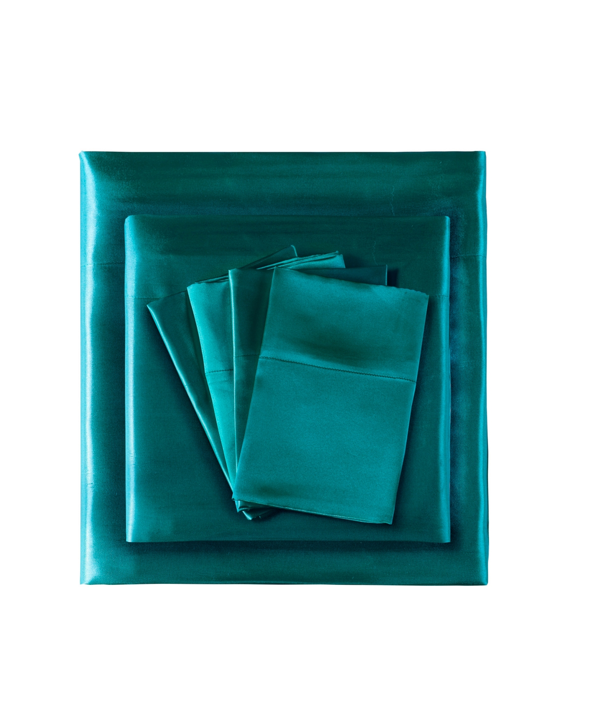Madison Park Essentials Satin 6-pc. Sheet Set, King In Teal