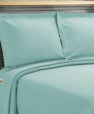 100% Cotton Diamond Solitaire All-Season 3-Piece Coverlet Set, Queen