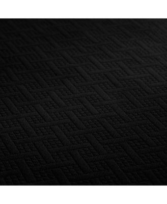 100% Cotton Basketweave Matelasse All-Season 2-Piece Coverlet Set, Twin