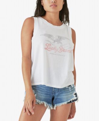Lucky Brand Graphic-Print Muscle Tank 