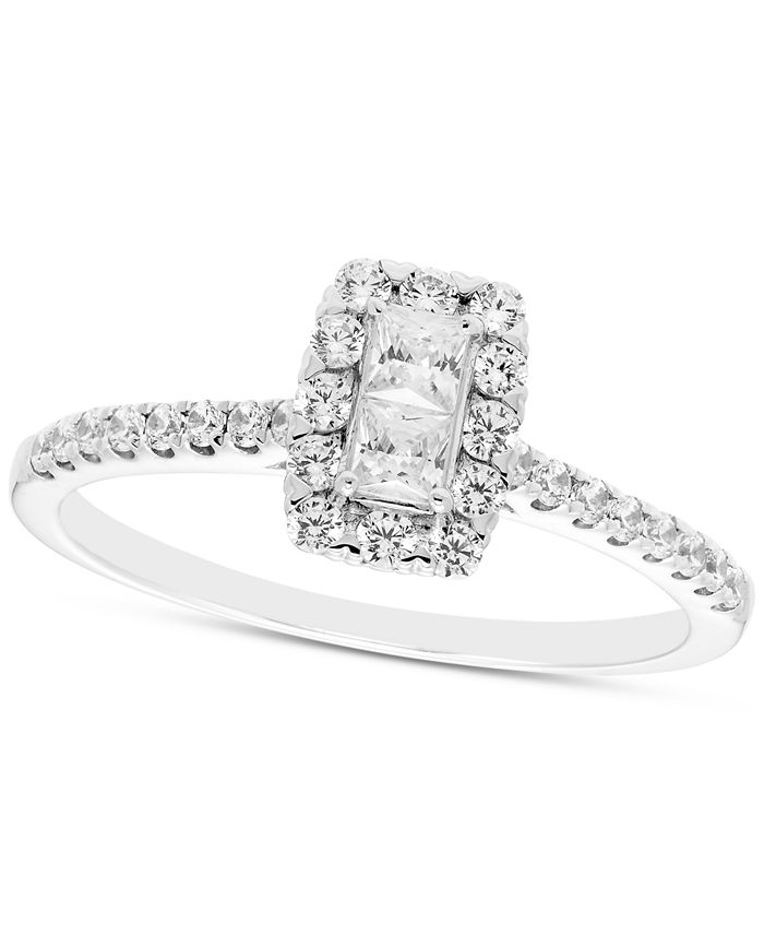 Macy's princess deals cut diamond ring