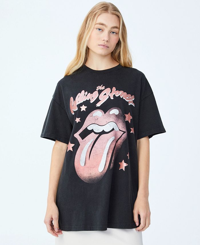 Rolling stones t shirt cotton on hotsell