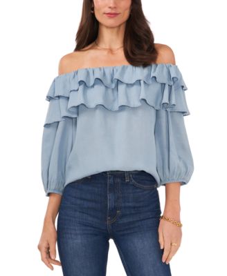 Sam & Jess - Women's Ruffled Off-The-Shoulder Top