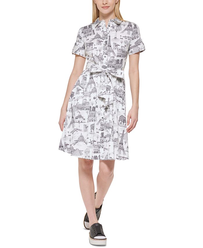 KARL LAGERFELD PARIS Women's Conversational Dress - Macy's