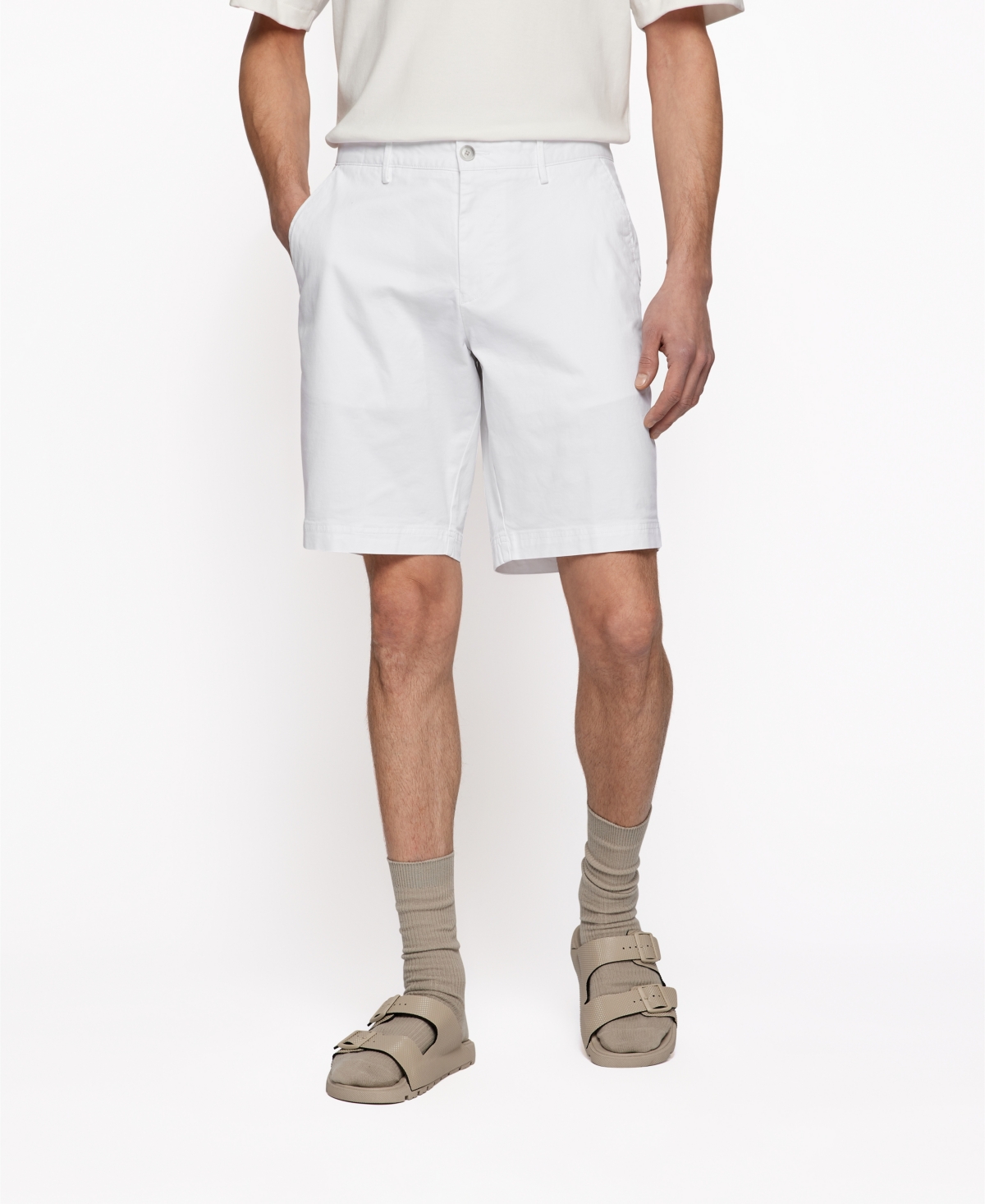 HUGO BOSS BOSS BY HUGO BOSS MEN'S SLIM-FIT REGULAR-RISE SHORTS