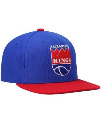 Men's Blue and Red Sacramento Kings Hardwood Classics Team Two-Tone 2.0 Snapback Hat
