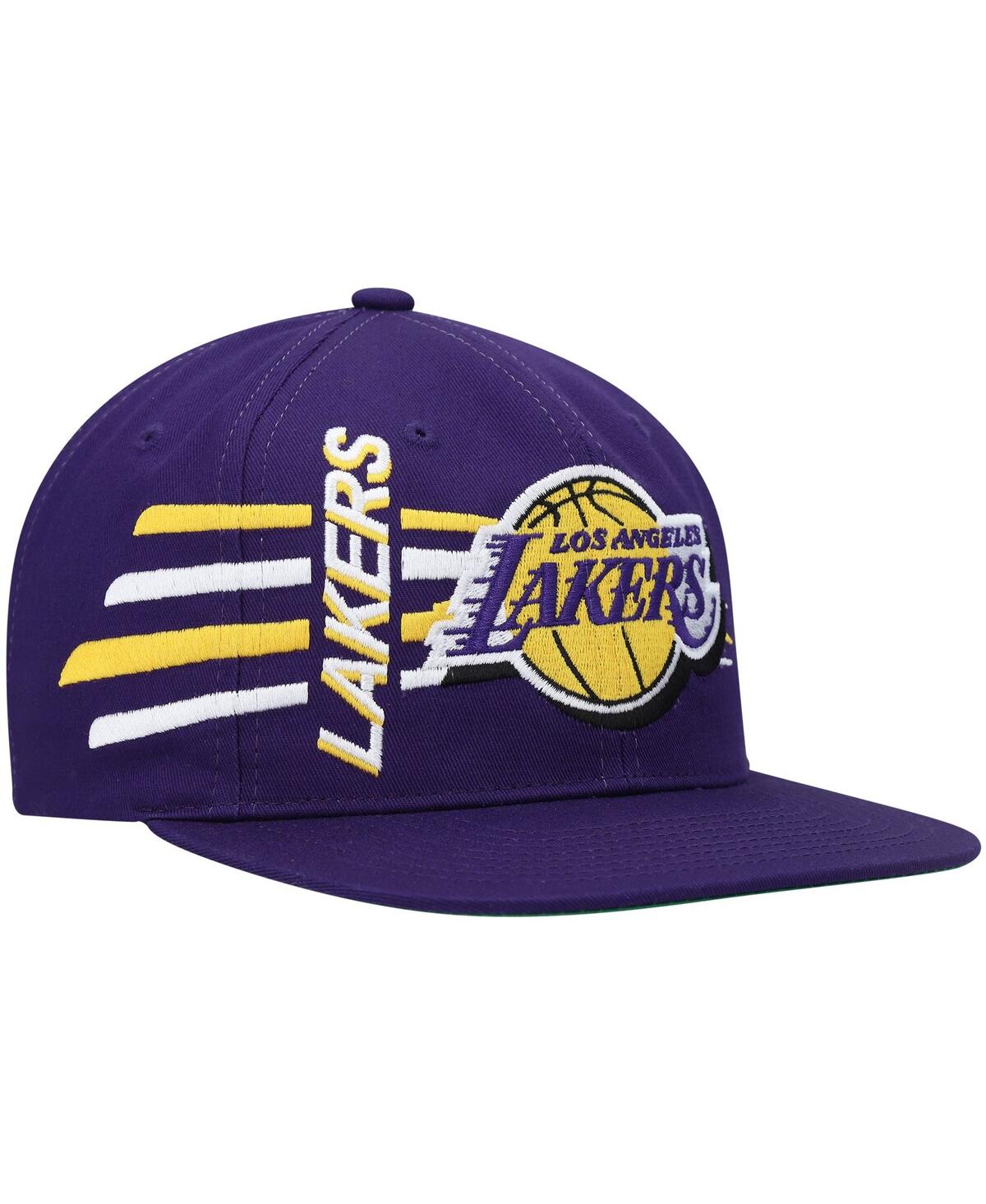 Mitchell & Ness Men's  Purple Los Angeles Lakers Retro Bolt Deadstock Snapback Hat In Purple