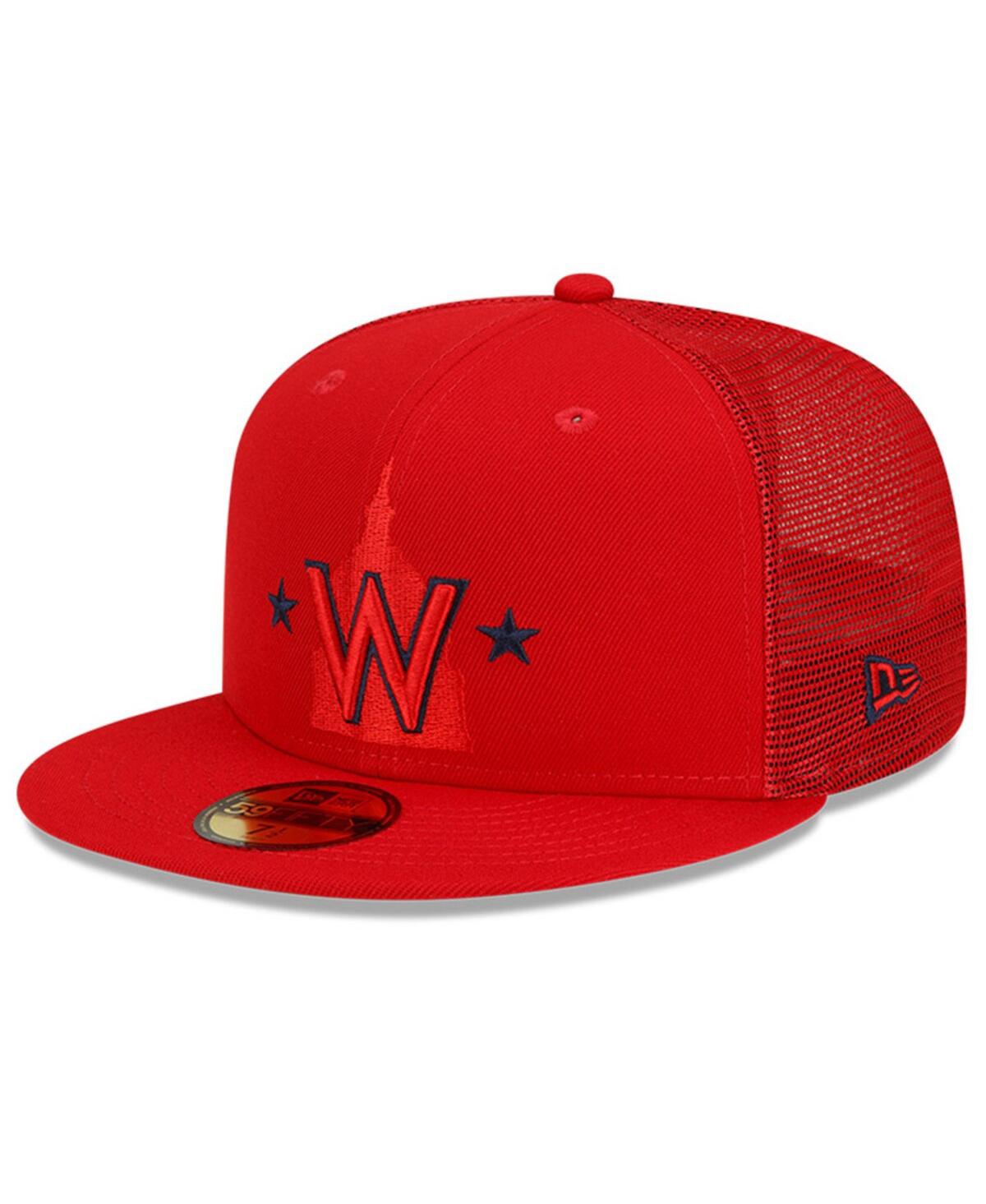 Men's New EraWashington Nationals 2022 Batting Practice 59FIFTY Fitted Hat - Red