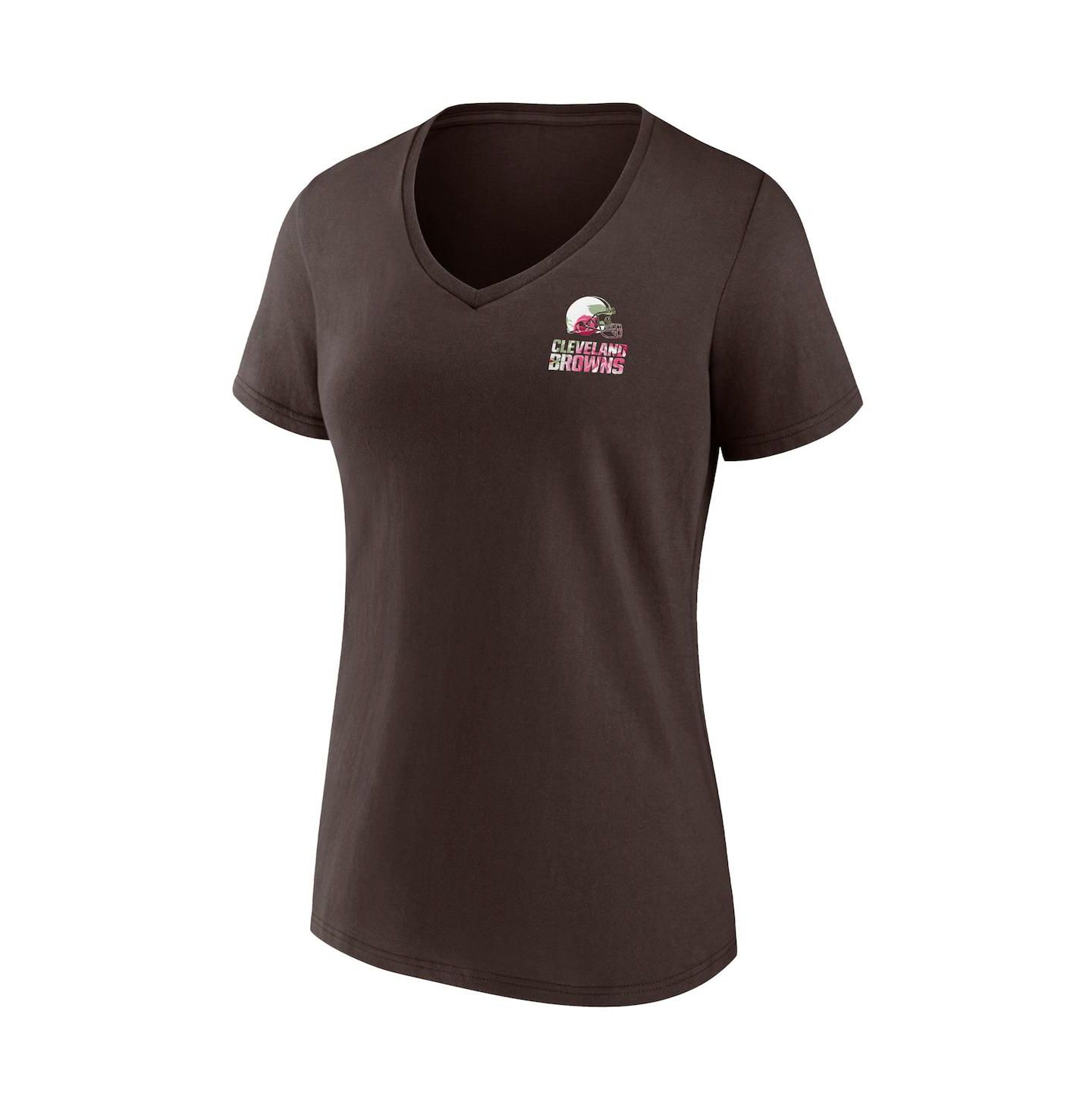 Женская футболка Fanatics Brown Cleveland Browns Team Mother's Day V-Neck — фото 3