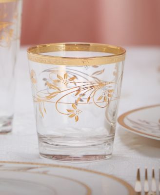 4 Piece Rosalia Flower Double Old Fashion Set