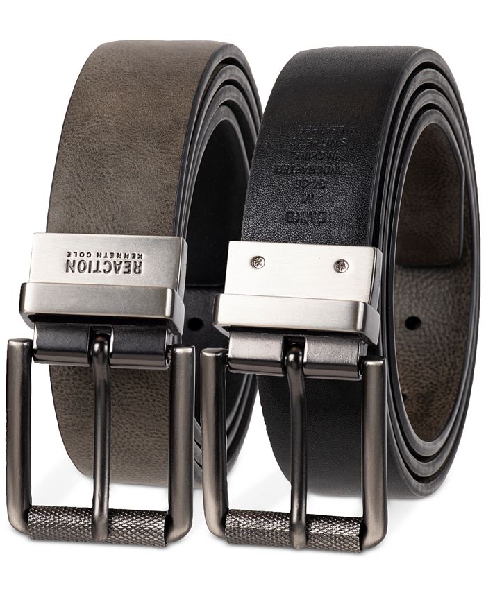 Cole Reaction Men's Reversible FauxLeather Stretch Dress Belt