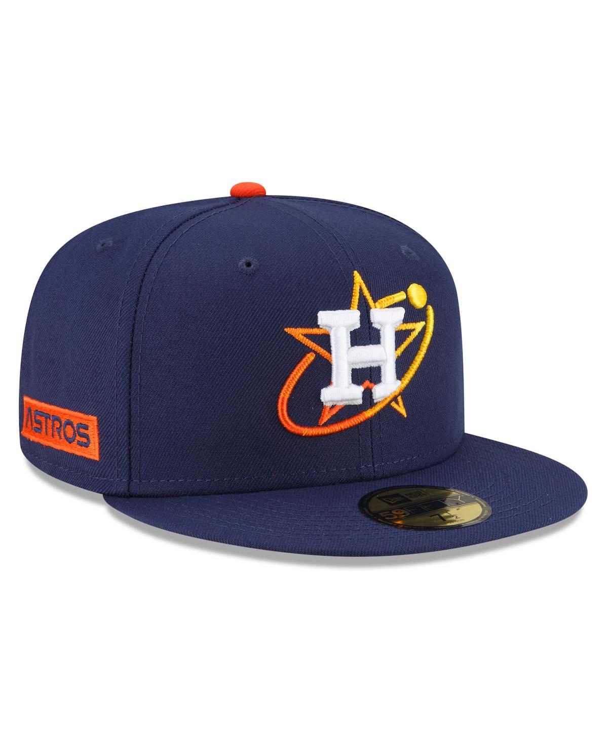 Men's New Era White/Black Houston Astros Cooperstown Collection 59FIFTY  Fitted Hat
