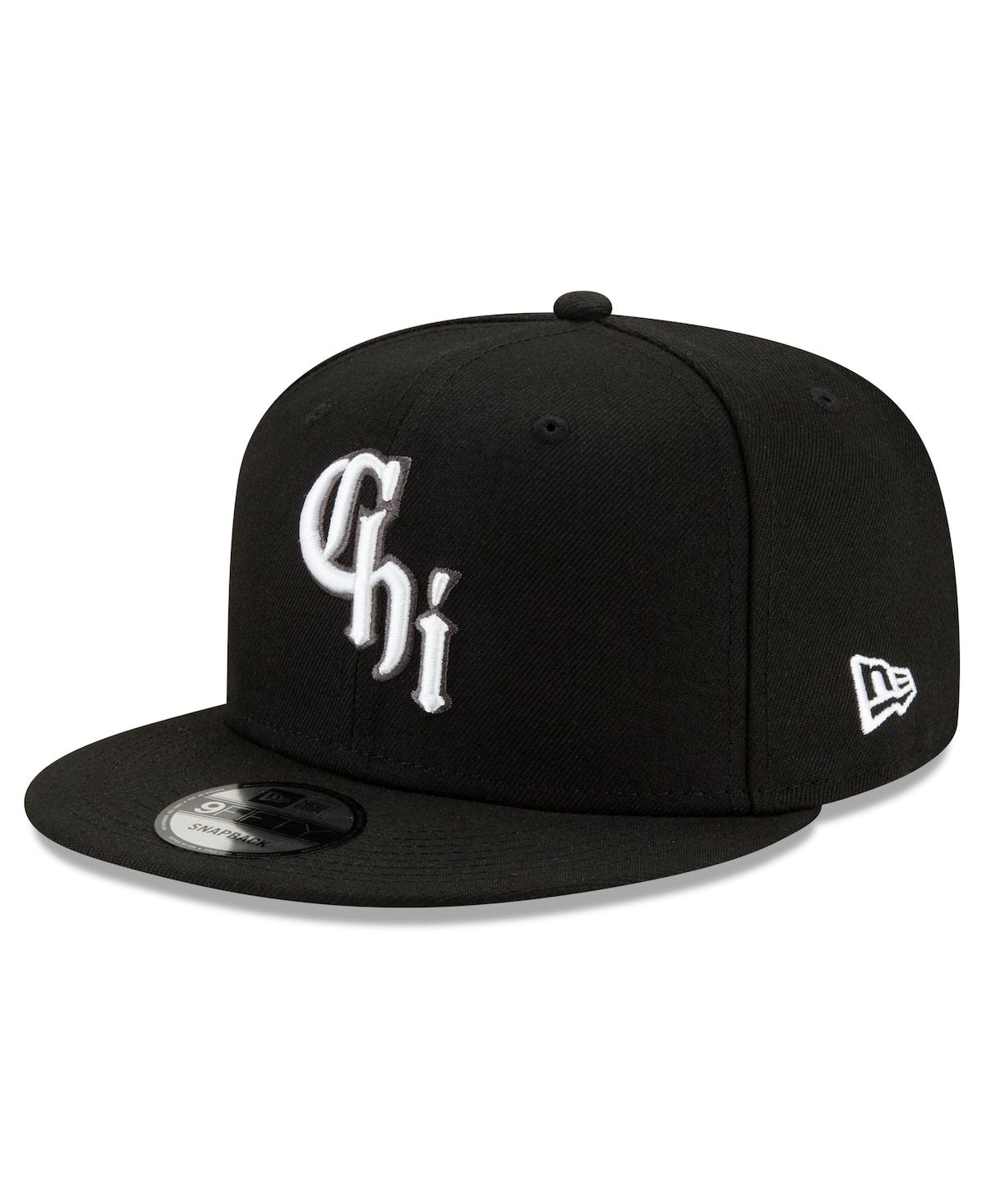 New Era Kids' Big Boys  Black Chicago White Sox City Connect 9fifty Snapback Adjustable Hat