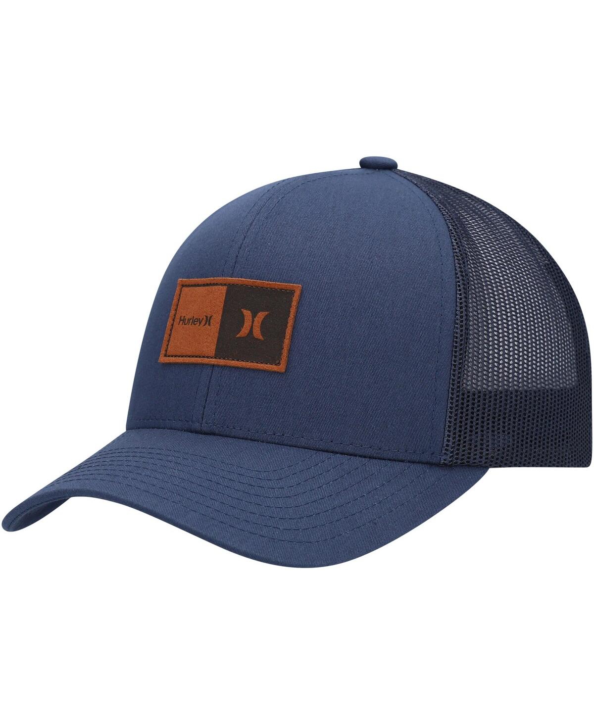 Shop Hurley Men's  Navy Fairway Trucker Snapback Hat