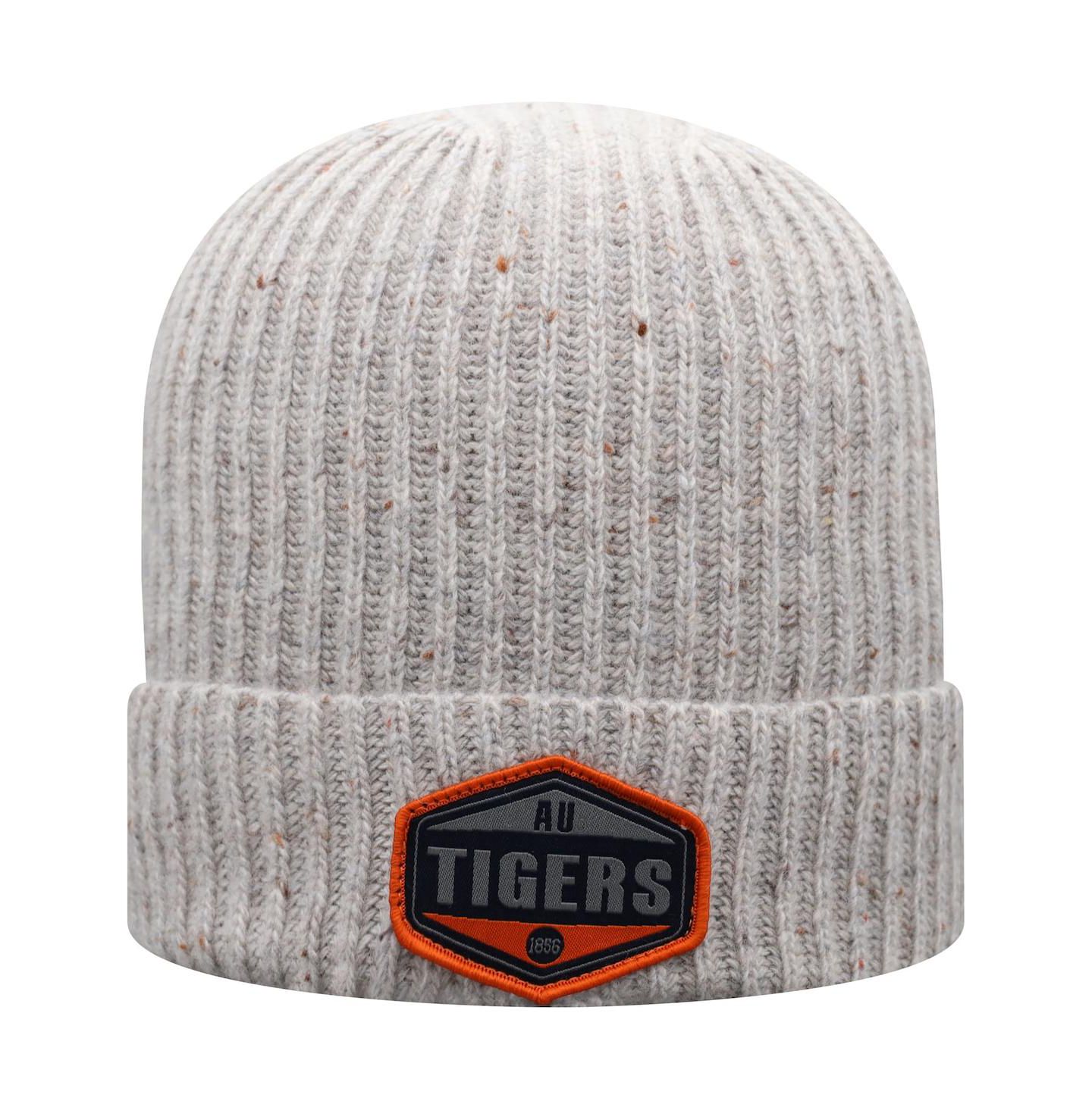 Мужская шапка Top of the World Gray Auburn Tigers Alp Cuffed Knit Hat — фото 1