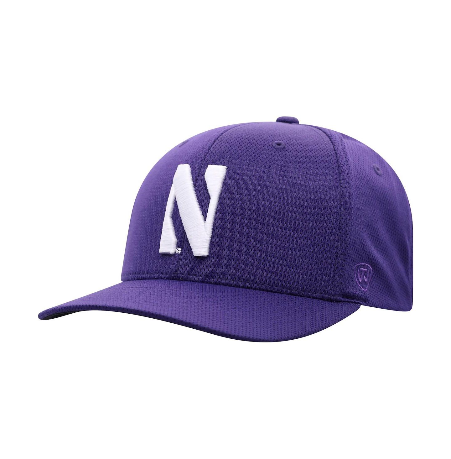 Мужская кепка Top of the World Purple Northwestern Wildcats Reflex Logo Flex Hat — фото 1