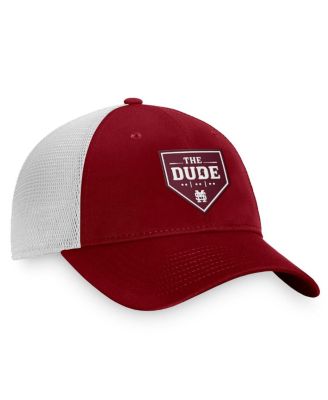 Men's Maroon Mississippi State Bulldogs The Dude Home Plate Snapback Trucker Hat