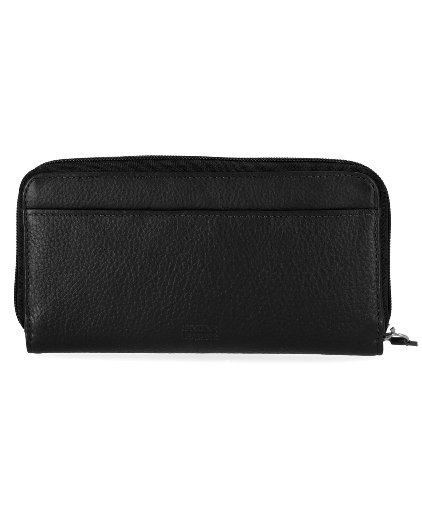 Женский кошелёк Giani Bernini Softy Leather All In One Wallet, цвет: Чёрный / Серебряный — фото 2