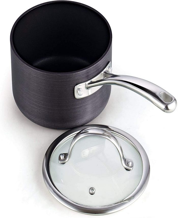 Cooks Standard 8Piece Nonstick Hard Anodized Cookware Set,Black Macy's