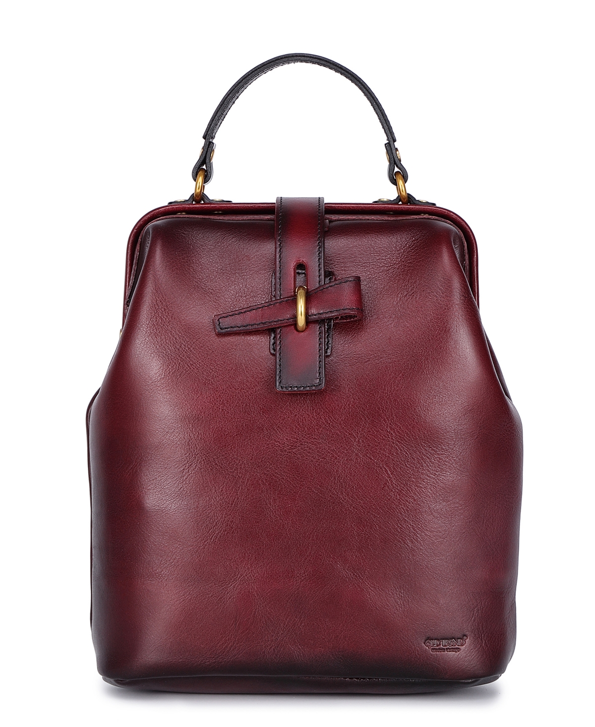 Women's Genuine Leather Pamela Backpack - Burgundy