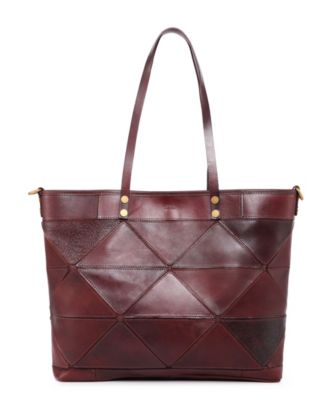 Women's Genuine Leather Prism Tote Bag