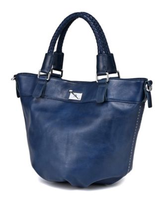 Women's Genuine Leather Pumpkin Bucket Bag