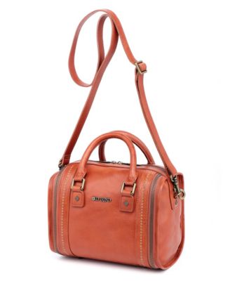 Mini Trunk Leather Top Handle Crossbody Bag