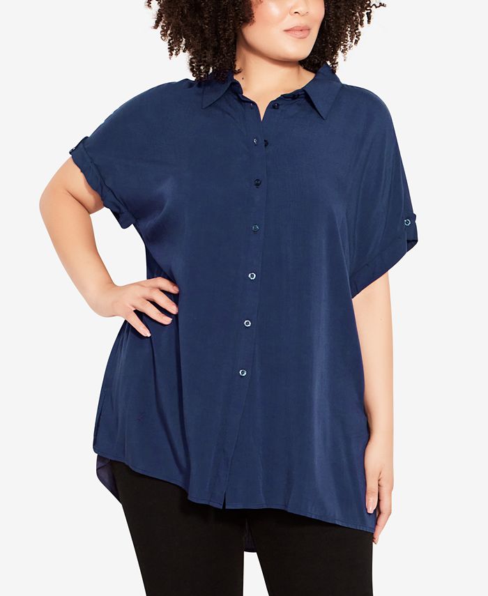 Avenue Plus Size Bowling Shirt Macy's